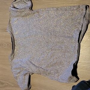Tucker and Tate silver glitter tshirt size 10/12
